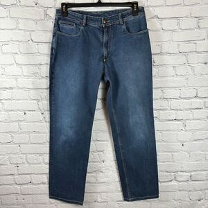 Berwich Women’s Denim Jeans Hammered Button Stretch Made in Italy 48 IT/12 US